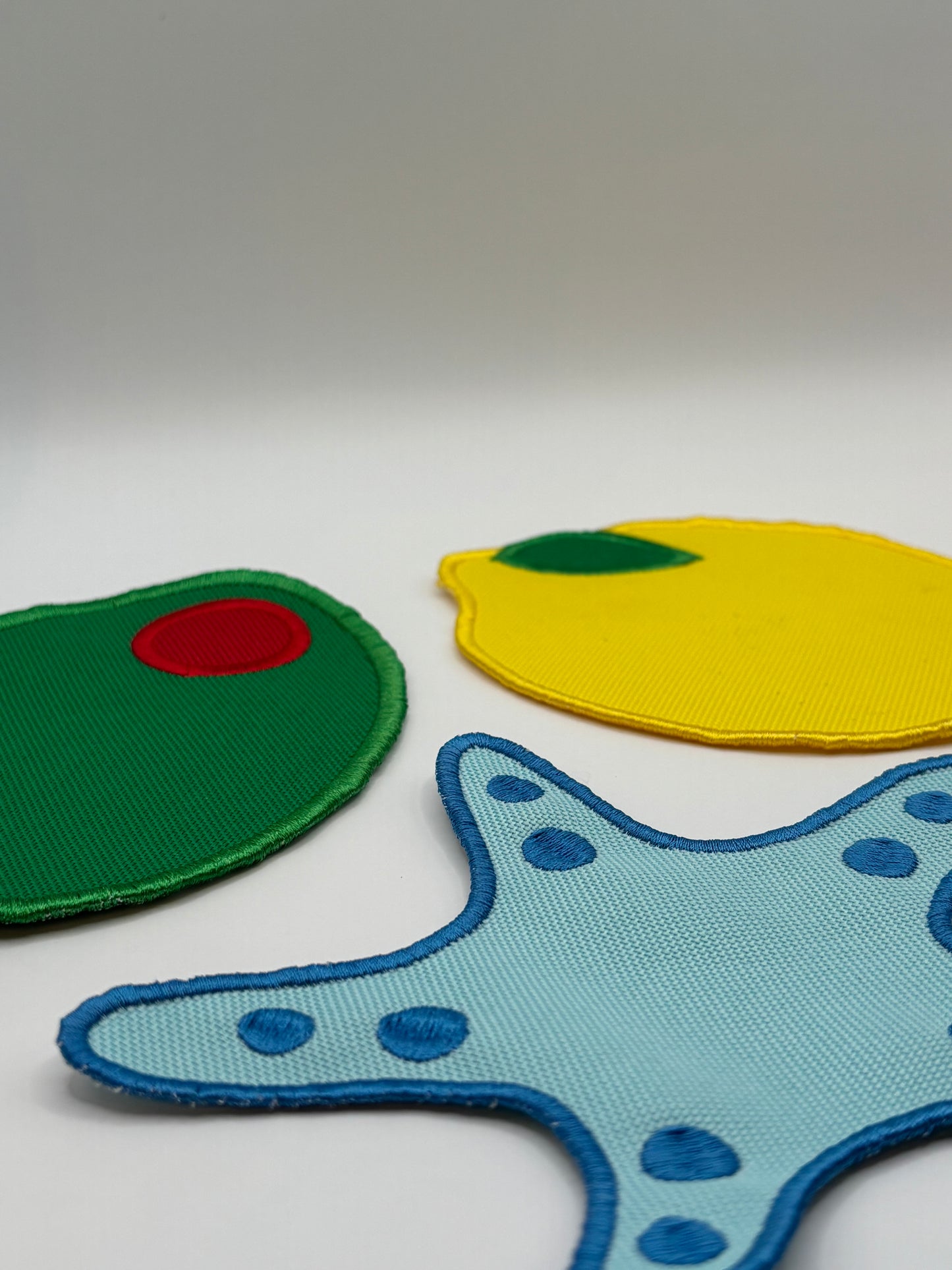 Embroidered Contour Drink Coasters