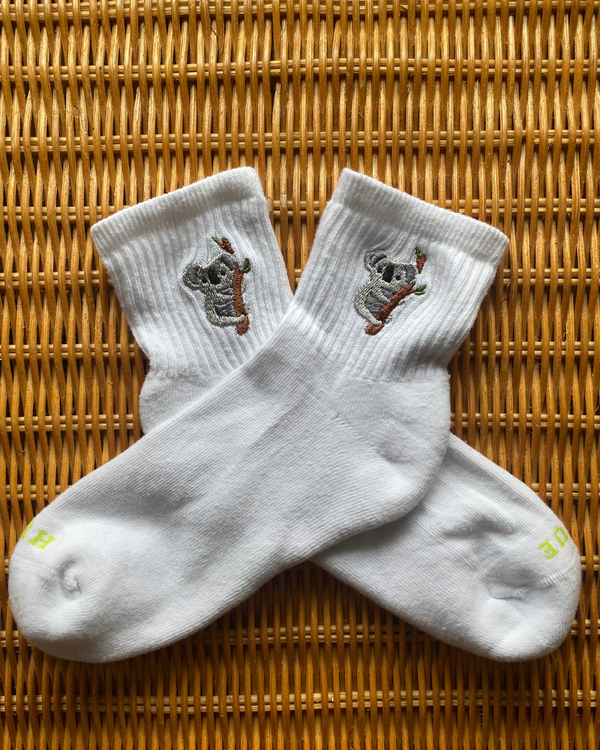 Custom Embroidered Crew & Pilate Socks