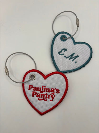 Custom Embroidered Keychain Charm
