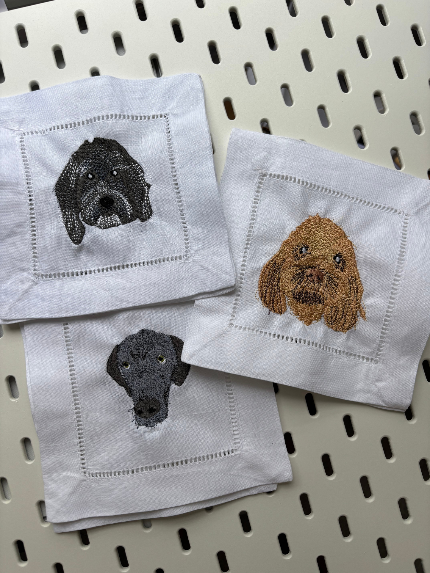 Personalized Linen Cocktail Napkins