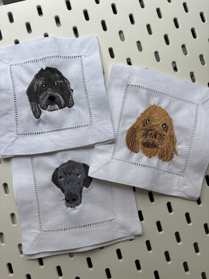 Personalized Linen Cocktail Napkins