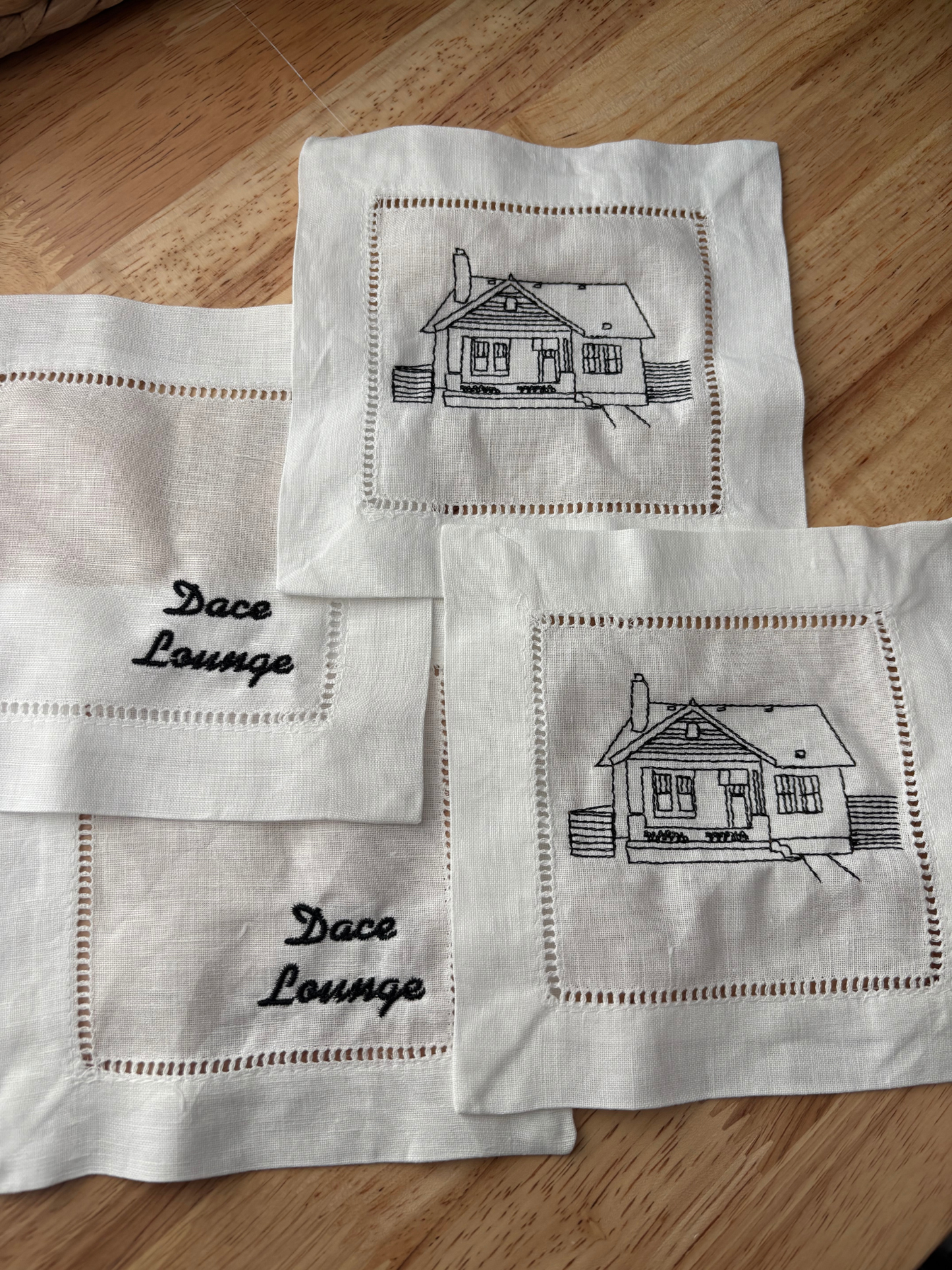 Personalized Linen Cocktail Napkins