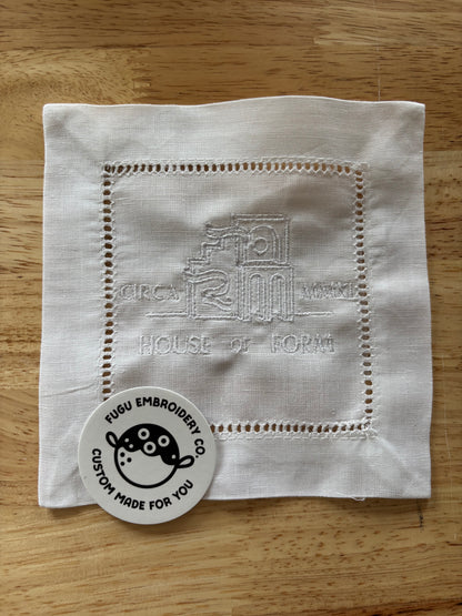 Personalized Linen Cocktail Napkins