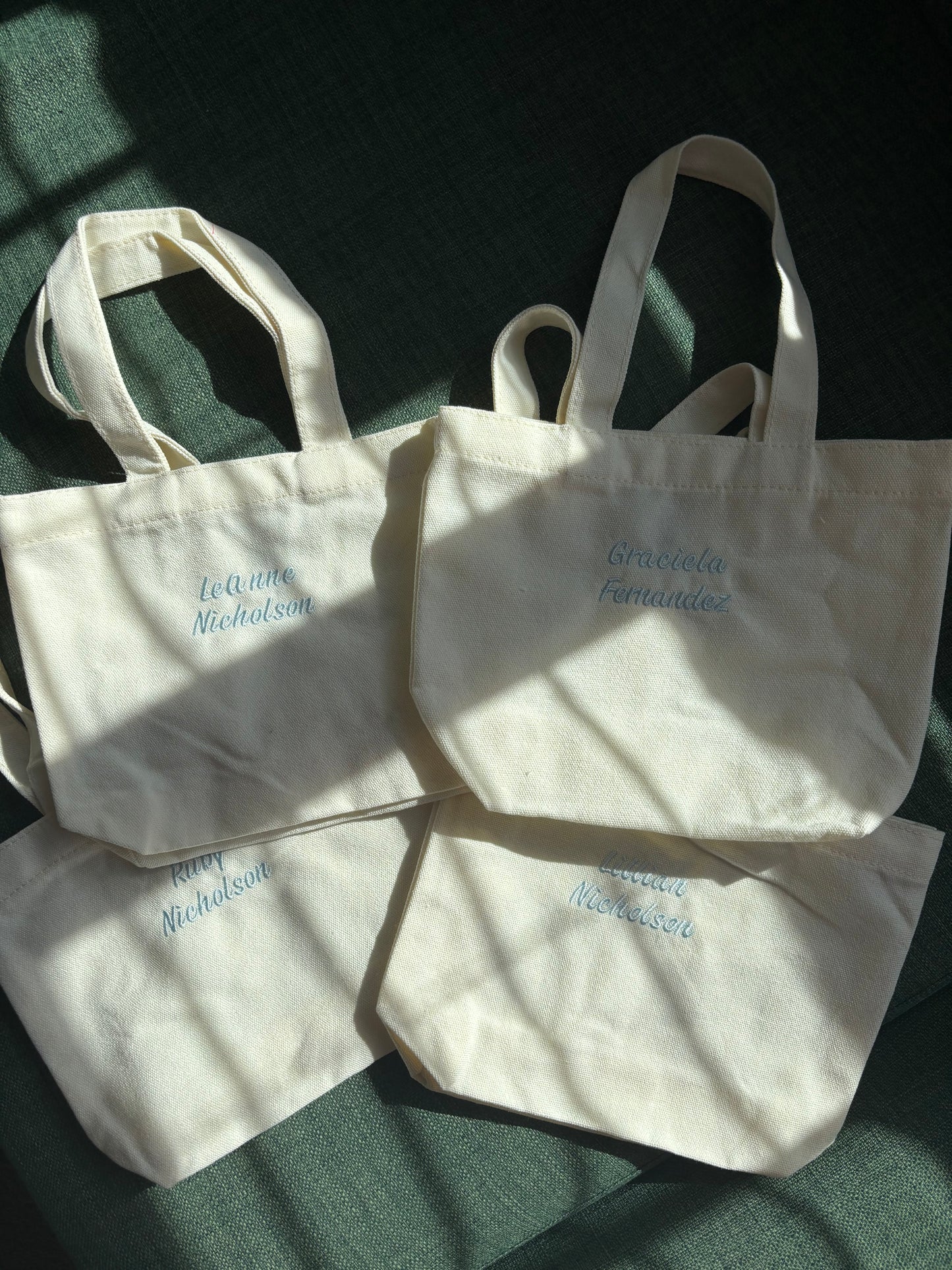 Personalized Mini Canvas Tote Bag