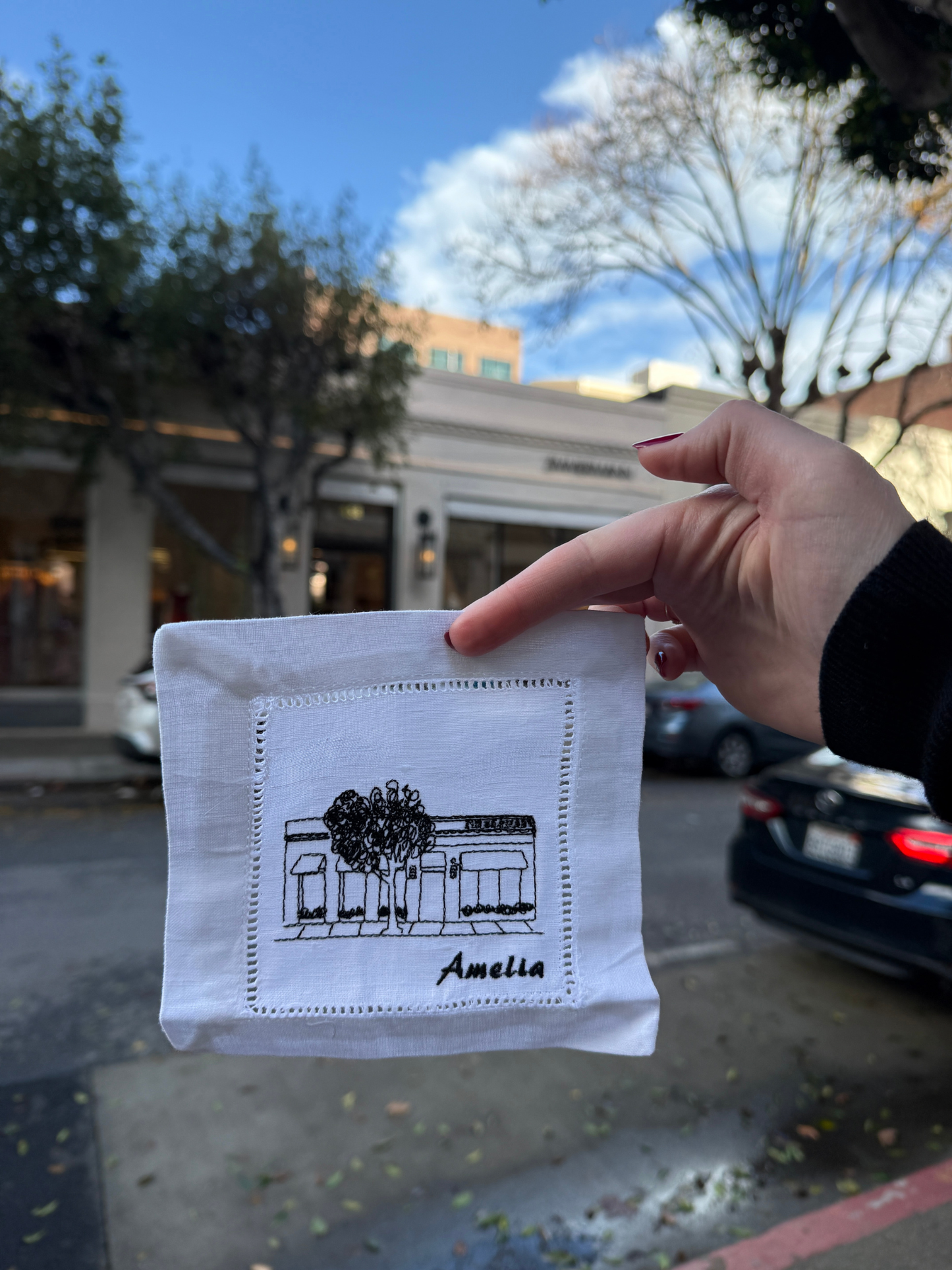 Personalized Linen Cocktail Napkins