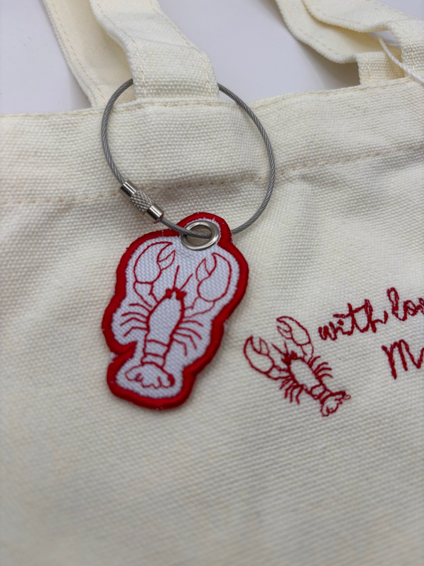 Custom Embroidered Keychain Charm