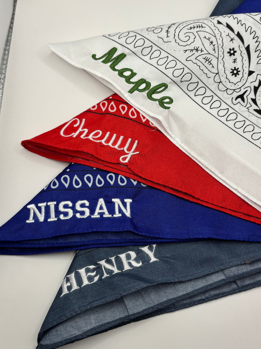 Custom Embroidered Bandana