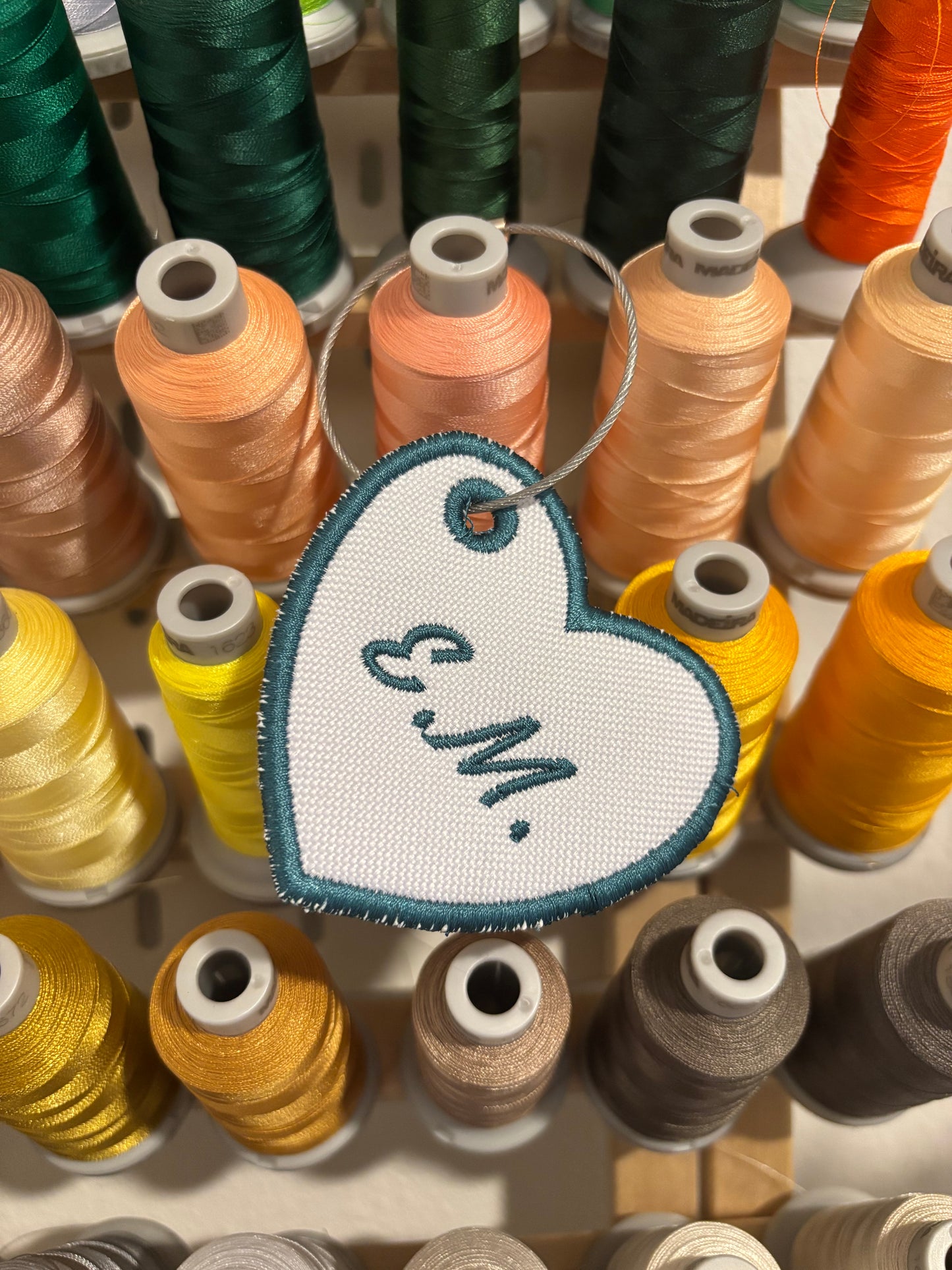Custom Embroidered Keychain Charm