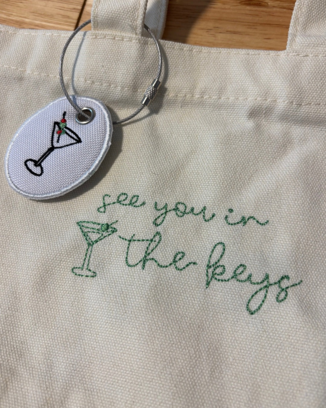 Custom Embroidered Keychain Charm