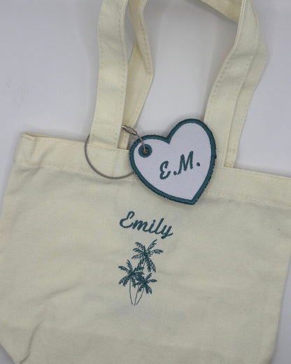 Custom Embroidered Keychain Charm