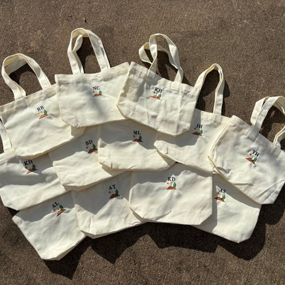 Personalized Mini Canvas Tote Bag