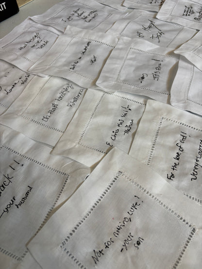 Personalized Linen Cocktail Napkins