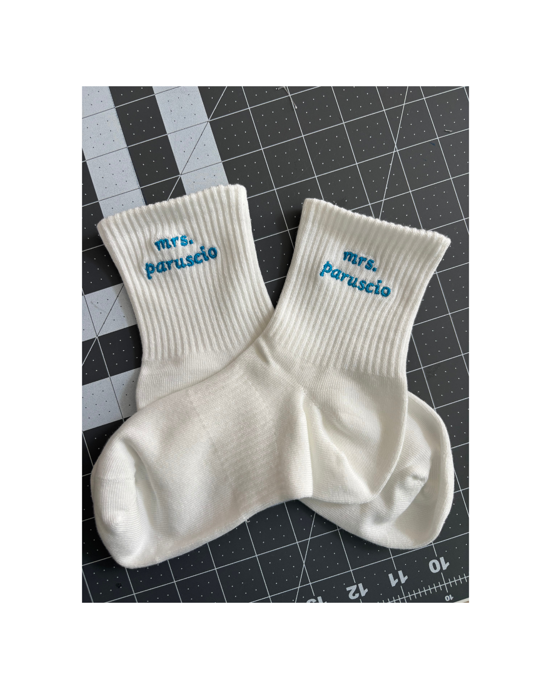 Custom Embroidered Crew Socks