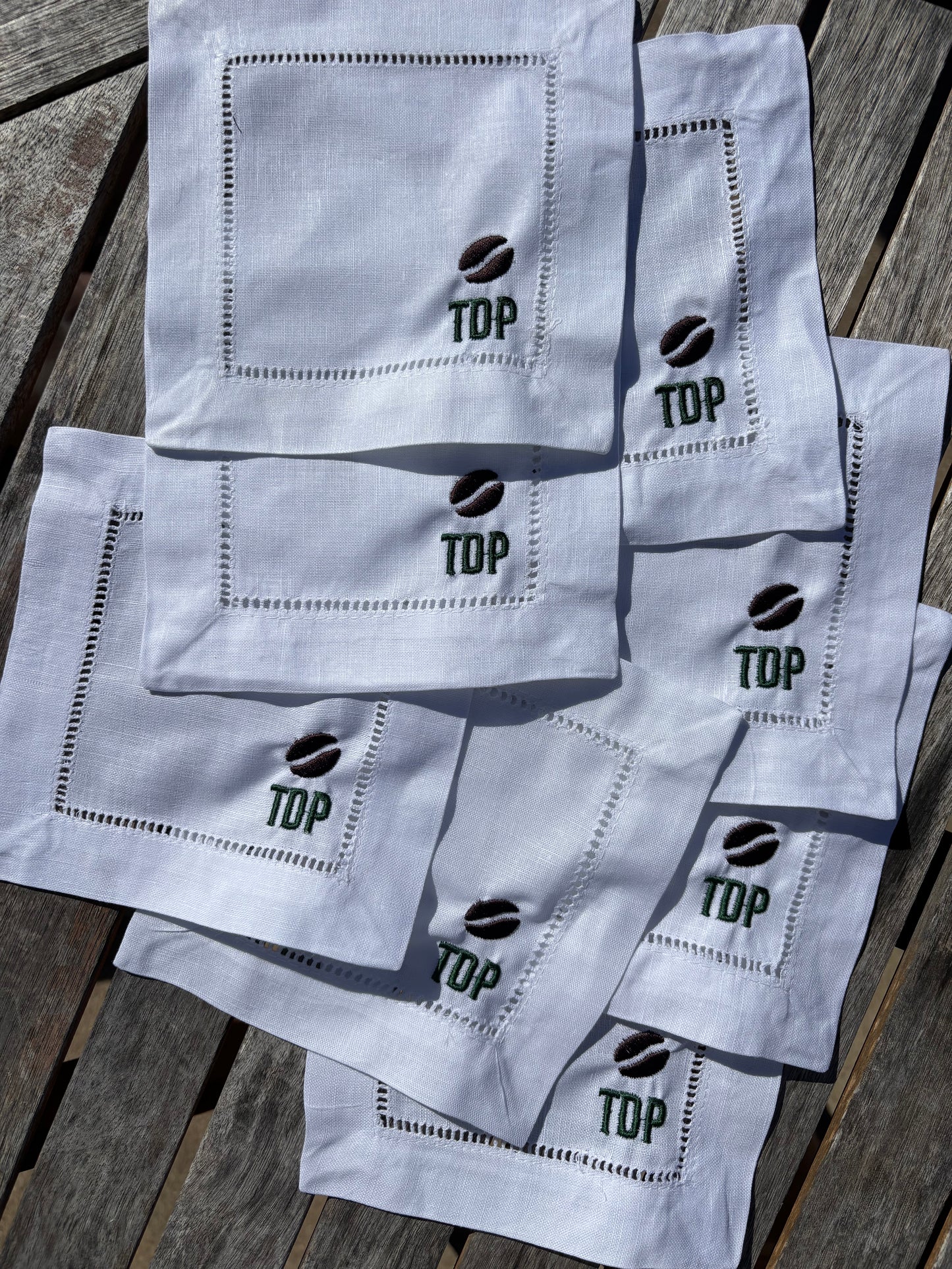 Personalized Linen Cocktail Napkins