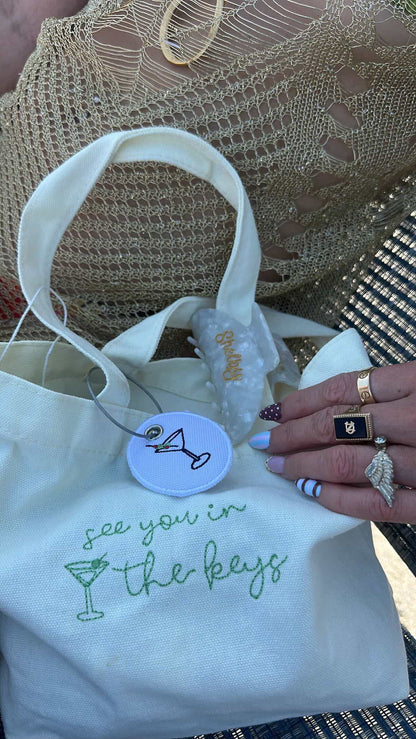 Custom Embroidered Keychain Charm