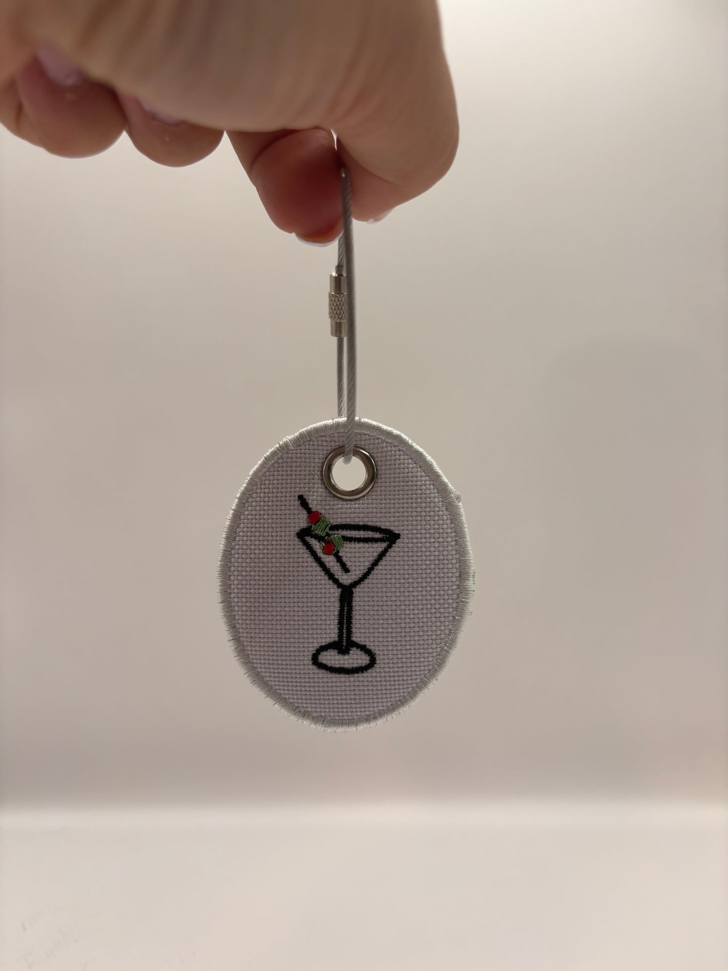 Custom Embroidered Keychain Charm